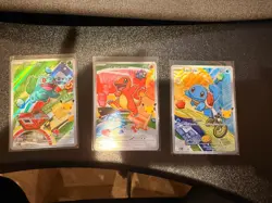 Pokemon First Partner Illustration Collection Series 1 Kanto Gen 1 Starters Set - Image 1