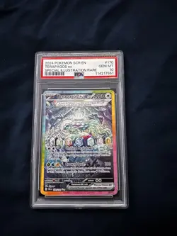 PSA 10 Terapagos Ex 170/142 Pokemon Stellar Crown Special Illustration Rare SIR - Image 1