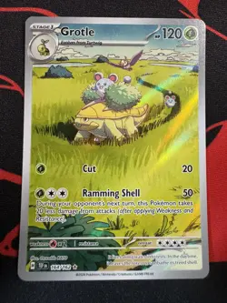 Grotle 164/162 Illustration Rare Temporal Forces Pokemon Holo Near Mint B - Image 1