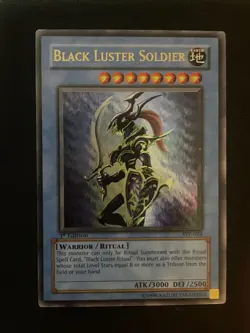 Black Luster Soldier SYE-024 Ultra Rare 1st Ed Starter Deck Yugi Evolution - Image 1