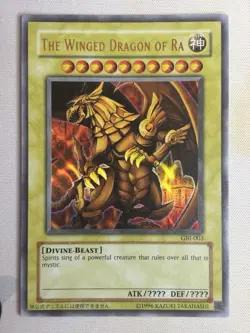 Egyptian God Cards GBI-001 002 003 Set Ultra Rare Yu-Gi-Oh! LP - Image 2