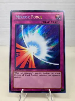 Yu-Gi-Oh! Mirror Force LCYW-EN091 1st Edition Legendary Collection Holo LP - Image 1