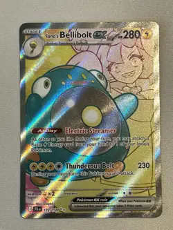Pokemon TCG Iono's Bellibolt EX 172/159 Journey Together Holo Card - Image 1
