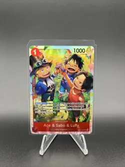 Ace & Sabo & Luffy OP13-007 Carrying On His Will SR - Image 1