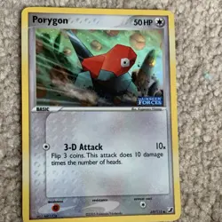 Porygon 69/115 EX Unseen Forces Stamped Holo Pokemon Card - Image 1