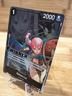 One Piece Promotion Cards - Rebecca Winner Pack 2025 OP04-092 Stamped Promo Card - Image 3