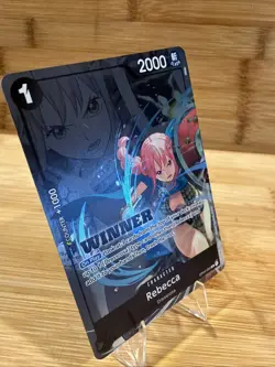 One Piece Promotion Cards - Rebecca Winner Pack 2025 OP04-092 Stamped Promo Card - Image 4
