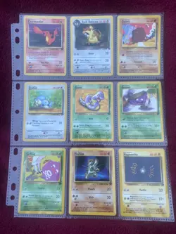 Team Rocket Fossil Jungle Base Set Pokemon Cards No Duplicates Bundle WOTC 1999 - Image 1