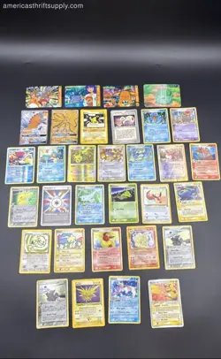 Pokemon Card Lot Mixed Vintage Modern EX Holo Rares GX 33 Cards See Photos - Image 1