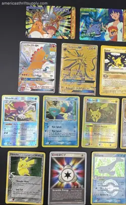 Pokemon Card Lot Mixed Vintage Modern EX Holo Rares GX 33 Cards See Photos - Image 2