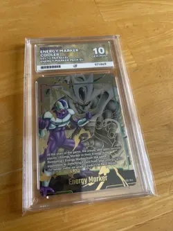 Dragon Ball Gold Energy Marker E01-12 Cooler Ace Graded 10 Promo Card Pop 1 Eng - Image 4