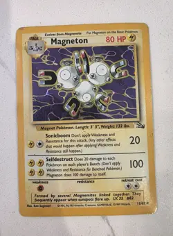 Magneton Fossil HOLO - 11/62 - Pokemon Card Rare 1999 - MP/HP - Image 1