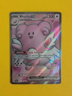 Blissey EX 201/167 SV06 Twilight Masquerade Full Art Holo Rare Pokemon Card - Image 1