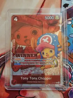 Tony Tony Chopper Winner Promo P-101 Mint One Piece Card - Image 1