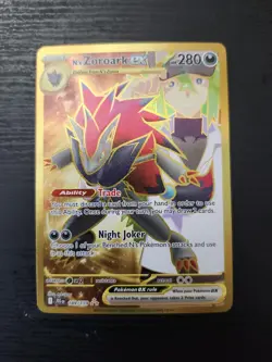 Pokemon TCG N's Zoroark EX Hyper Rare Holo Card 189/159 Sv09: Journey Together - Image 1