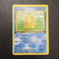 1st Edition Psyduck 65/82 Team Rocket 2000 WOTC Pokemon Card TCG - Image 1
