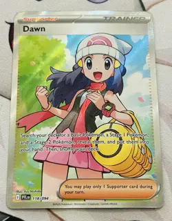 Dawn 118/094 Ultra Rare Full Art NM Pokemon Card Phantasmal Flames Trainer - Image 1