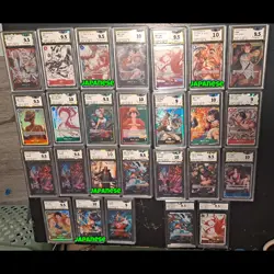 One Piece Chinese Japanese Cards Lot , PGS JBH Graded - Image 1