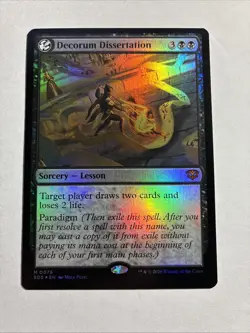 Decorum Dissertation - Secrets of Strixhaven Foil MTG Plus Bonus Rare!!! - Image 1