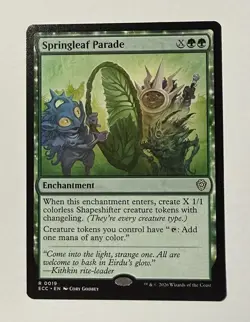 Springleaf Parade 19 NM Lorwyn Eclipsed Commander MTG - Image 1