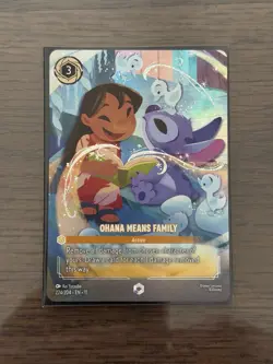 Winterspell Disney Lorcana Enchanted Ohana Means Family 224/204 LILO & Stitch - Image 1