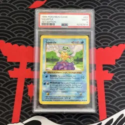 1999 Pokemon Squirtle Base Set 1st Edition Psa 9 - Image 1