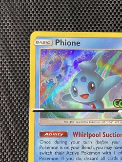 Pokemon - Phione - (Prerelease) SM220 Sun and Moon Holo Stamped LP/NM - Image 2