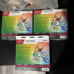 Lot Of 3!!!! Pokemon TCG First Partner Illustration Collection box sealed X 3 - Image 2