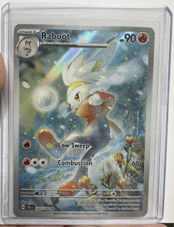Pokemon TCG Stellar Crown Raboot 147/142 Illustration Rare NM - Image 1