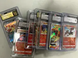 Killer Lot of (8) Different Chairzard Pokemon CGC - Image 1