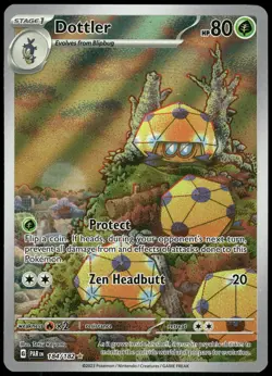 Pokemon Dottler Illustration Rare SV04: Paradox Rift 184/182 NM Holo - Image 1