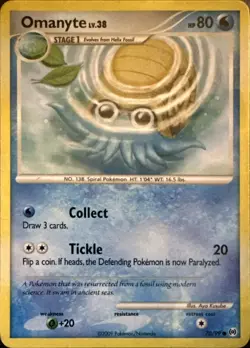 Omanyte 70/99 Common Arceus Pokemon Lightly Played - Image 1