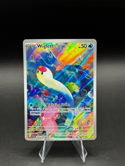 Wiglett 206/198 Illustration Rare Scarlet & Violet Pokemon Holo NM/M - Image 1