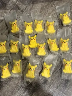 17 Lot Pokemon Paldea Adventure Chest Promo Squishy Pikachu Toy Promo - Image 1