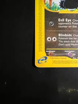 2003 Pokemon Skyridge Murkrow #79/144 Non-Holo e-Reader WOTC LP Vintage - Image 2