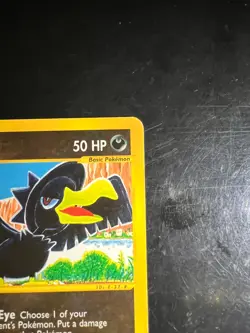 2003 Pokemon Skyridge Murkrow #79/144 Non-Holo e-Reader WOTC LP Vintage - Image 4