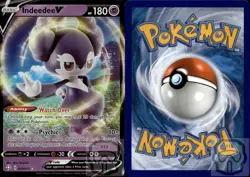 Indeedee V 039/072 Holo Rare V Shining Fates Pokemon NM/M - Image 2