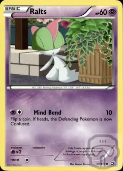 Ralts 59/113 C Legendary Treasures Pokemon NM/M - Image 3