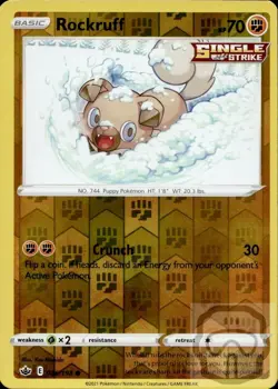 Rockruff 086/198 C Chilling Reign Pokemon Reverse Holo NM/M - Image 3