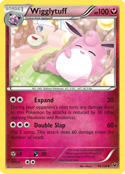 Wigglytuff 66/124 UC Fates Collide Pokemon LP - Image 1