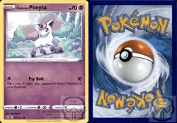 Galarian Ponyta 081/202 C Sword & Shield Pokemon NM/M - Image 2