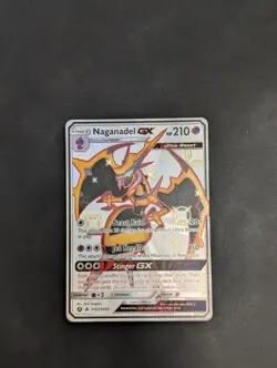 Naganadel GX SV63/SV94 Hidden Fates: Shiny Vault Holo Pokemon Card - Image 1