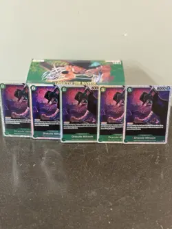 Lot of Five (5) Dracule Mihawk SR OP12-030 One Piece Card English Near Mint - Image 1