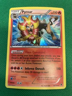 Pyroar - 12/119 - Rare Holo Pokemon Card XY Phantom Forces - Image 1