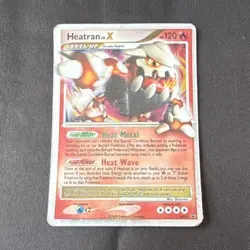 Pokemon TCG Heatran LV.X Diamond & Pearl DP31 2008 120 HP Rare English Level Up - Image 1