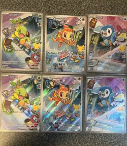 Pokemon 2026 First Partners Illustration Collection Promo Set - Sinnoh Starters - Image 1