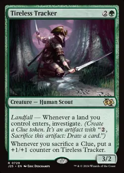 1x - Tireless Tracker - #729 - Jumpstart Foundations - NM MTG - Image 1