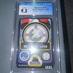 Pokemon Bandai Sealdass Ditto (Metamon) Series 2 #132 Old CGC label 9.5 = 10 - Image 1