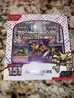 Pokemon Scarlet & Violet 151 Alakazam ex Collection Box - Factory Sealed - Image 1