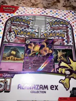 Pokemon Scarlet & Violet 151 Alakazam ex Collection Box - Factory Sealed - Image 3